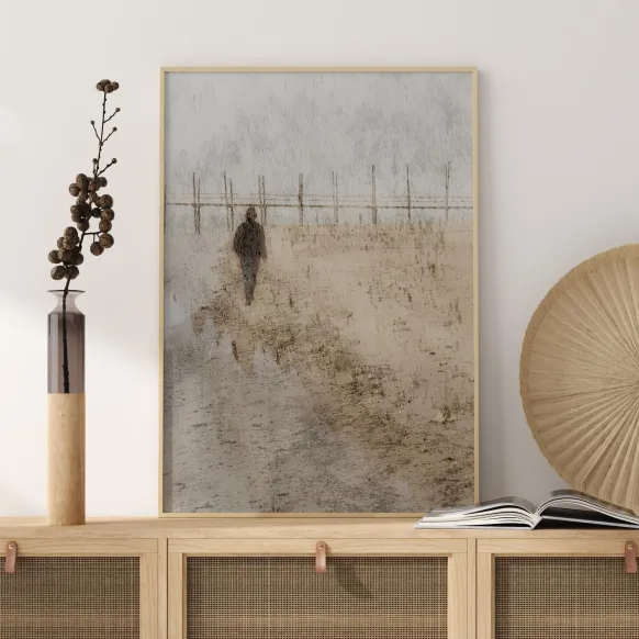 Beach Walk Poster (21x29.7 cm (A4))