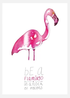 Be A Flamingo Canvastavla (30x40 cm)