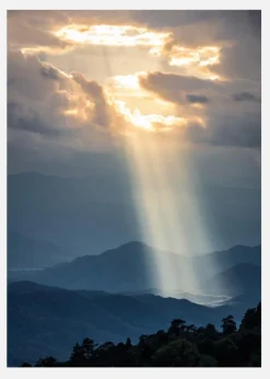 Beautiful Sunlight Canvastavla (30x40 cm)