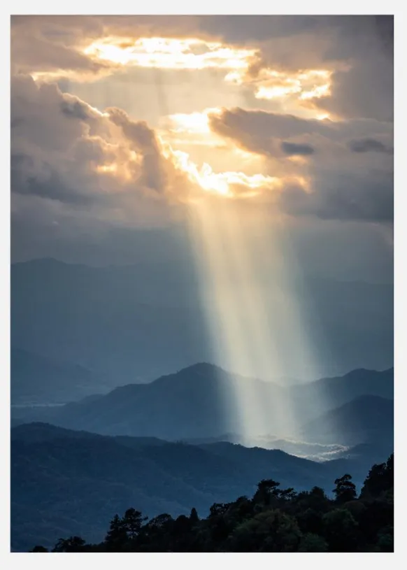 Beautiful Sunlight Canvastavla (30x40 cm)