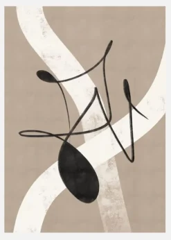 Beige Abstract No.2 Canvastavla (30x40 cm)