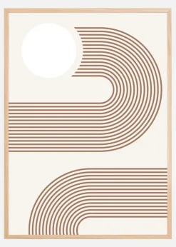 Beige Arc Poster No.2 Poster (21x29.7 cm (A4))