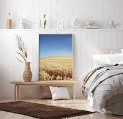 Beige Fields Poster (21x29.7 cm (A4))