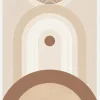 Beige Mid Century No.2 Canvastavla (30x40 cm)