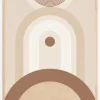 Beige Mid Century Poster No.2 Poster (21x29.7 cm (A4))