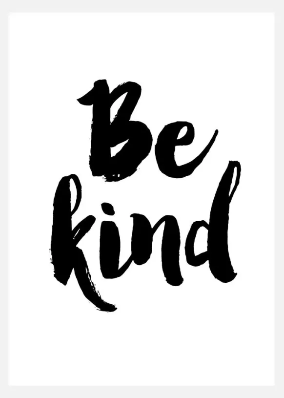 Be Kind Canvastavla (30x40 cm)