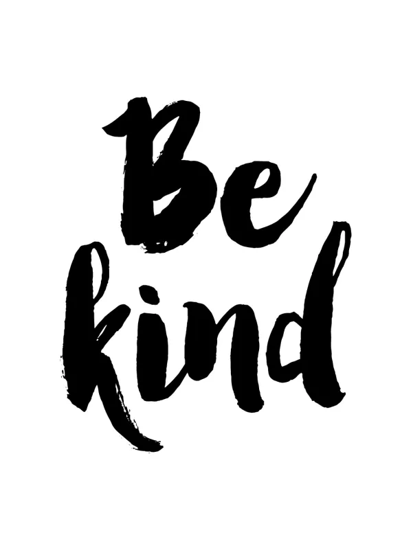 Be Kind Poster (21x29.7 cm (A4))