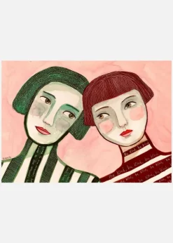 Best Friends Canvastavla (30x40 cm)
