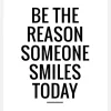 Be The Reason Someone Smiles Today Canvastavla (30x40 cm)
