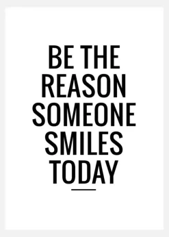 Be The Reason Someone Smiles Today Canvastavla (30x40 cm)