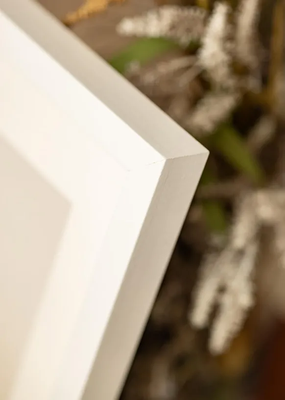 BGA Boxram Vit 40x60 cm - Passepartout Vit 32,9x48,3 cm