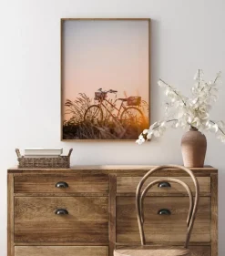 Bike Ride In The Sunset Poster (21x29.7 cm (A4))