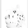 Bird Head B&w Canvastavla (30x40 cm)