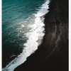 Black Beach Canvastavla (30x40 cm)