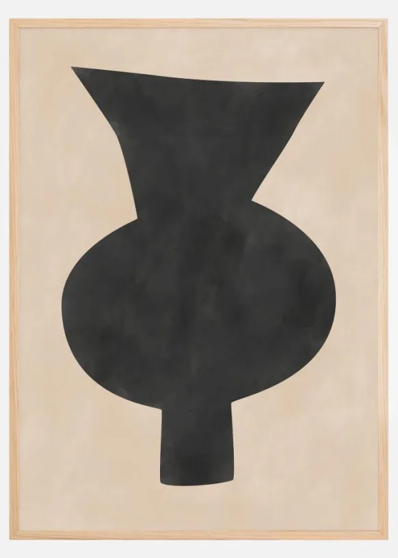 Black Vase Artwork Poster (21x29.7 cm (A4))