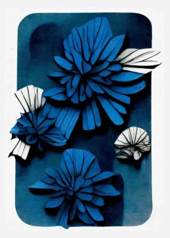 Blue Blossoms Canvastavla (30x40 cm)
