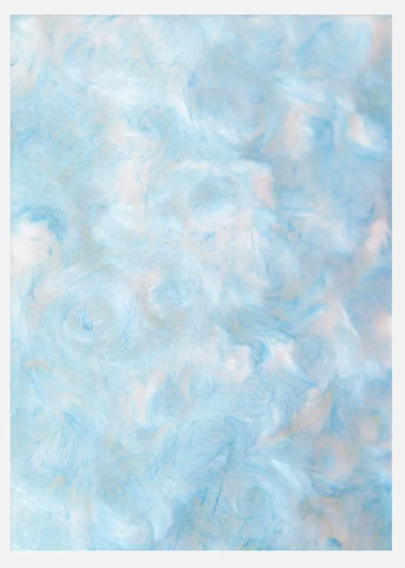 Blue Cotton Wool Canvastavla (30x40 cm)