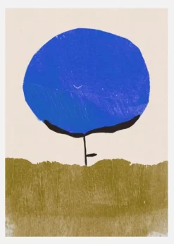 Blue Flower Canvastavla (30x40 cm)