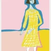 Blue Lady Canvastavla (30x40 cm)