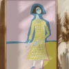 Blue lady Poster (21x29.7 cm (A4))