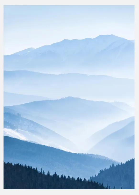 Blue Mountain Canvastavla (30x40 cm)
