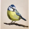 Blue tit Poster (21x29.7 cm (A4))