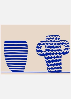 Blue Vases Canvastavla (30x40 cm)