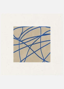 Blue Web Dance Canvastavla (30x30 cm)