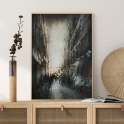 Blury Street Poster (21x29.7 cm (A4))