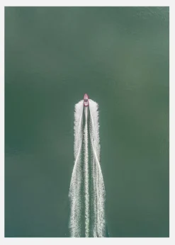 Boat Action Canvastavla (30x40 cm)