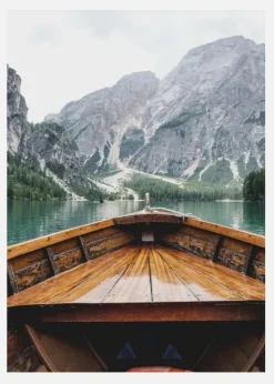 Boat In The Loch Canvastavla (30x40 cm)