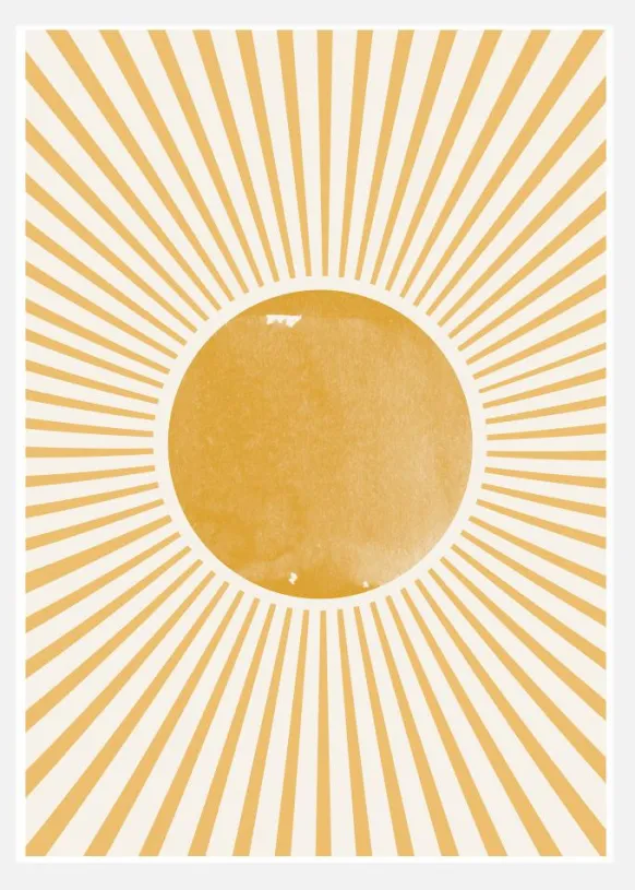 Boho Sun Canvastavla (30x40 cm)