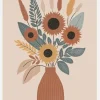 Boho Sunflowers Canvastavla (30x40 cm)