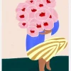 Bouquet Of Flowers Canvastavla (30x40 cm)