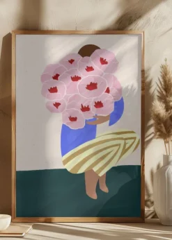 Bouquet of Flowers Poster (21x29.7 cm (A4))