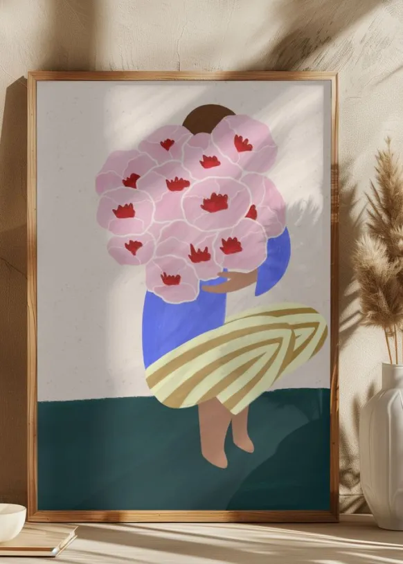 Bouquet of Flowers Poster (21x29.7 cm (A4))