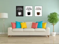 But first coffee - Wood Poster (21x29.7 cm (A4))