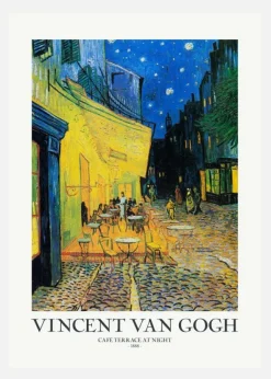 Cafac Terrace At Night Canvastavla (30x40 cm)