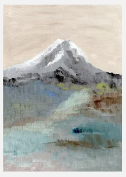 Calm Mountainscape Canvastavla (30x40 cm)