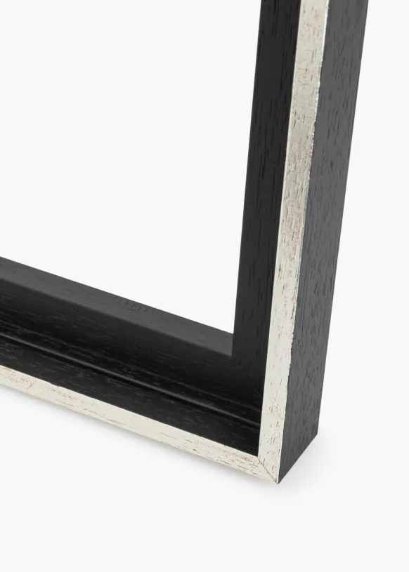 Canvasram Lexington Svart / Silver 60x60 cm