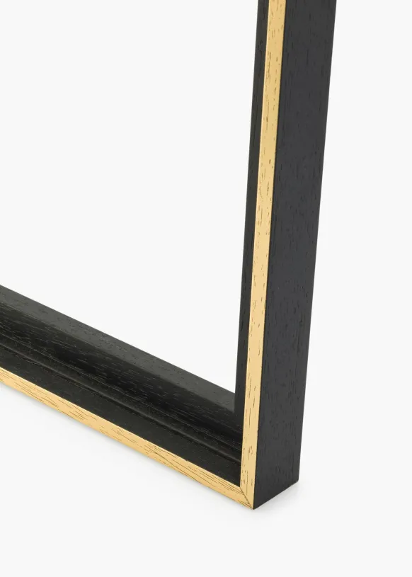 Canvasram Madison Svart / Guld 30x90 cm