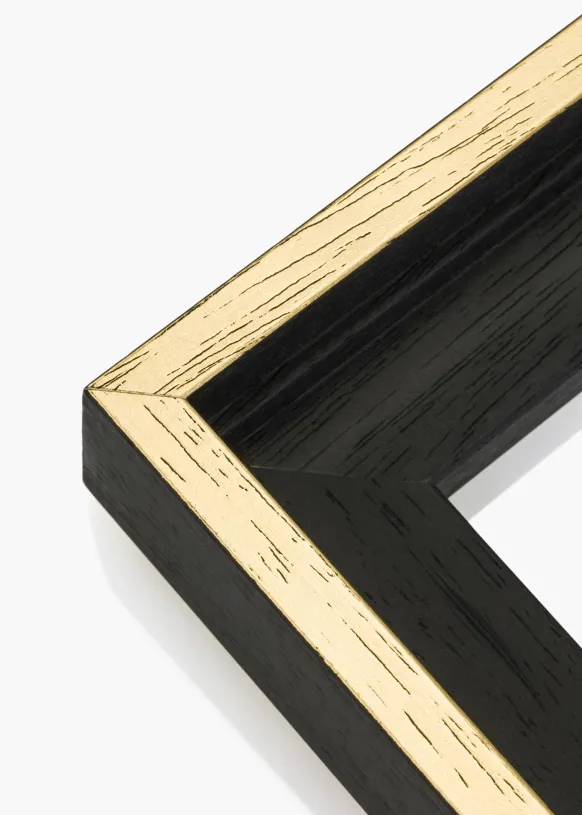 Canvasram Madison Svart / Guld 30x90 cm