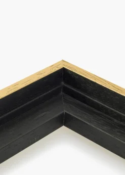 Canvasram Madison Svart / Guld 60x60 cm