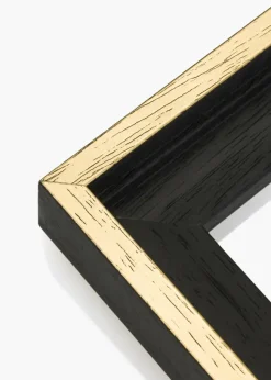 Canvasram Madison Svart / Guld 60x80 cm