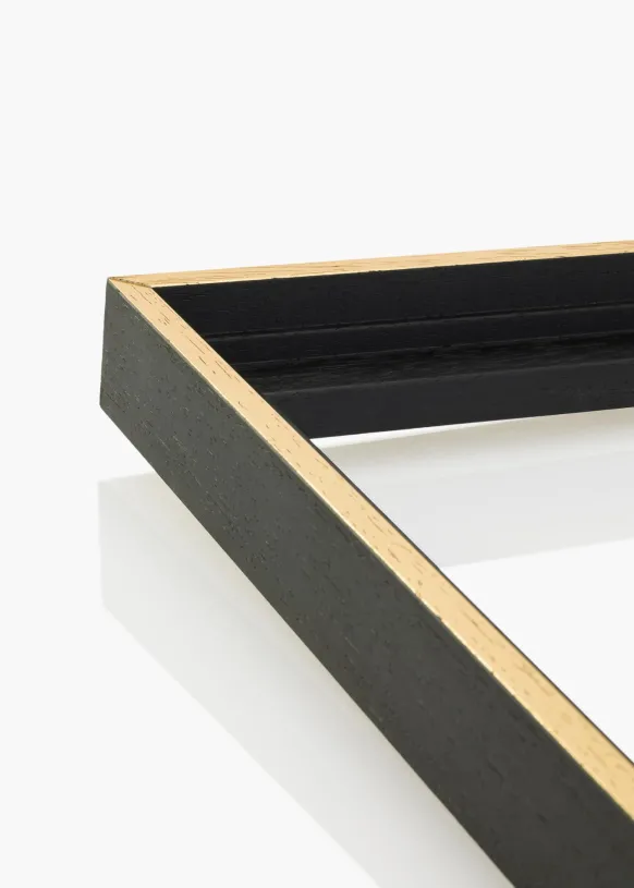 Canvasram Madison Svart / Guld 40x60 cm