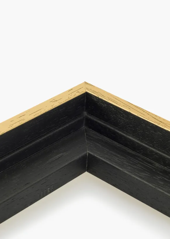 Canvasram Madison Svart / Guld 40x60 cm