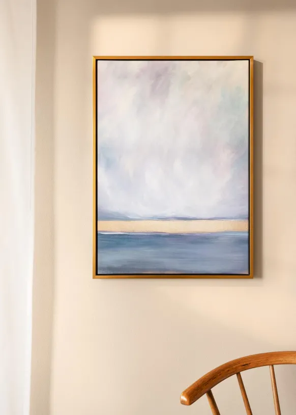 Canvasram Sussex Svart/Guld 30x30 cm