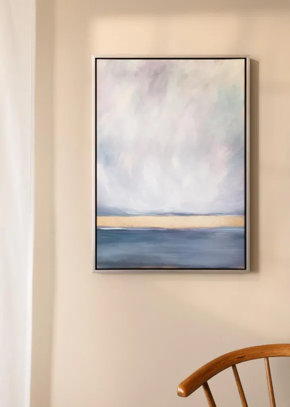 Canvasram Sussex Svart/Silver 50x70 cm