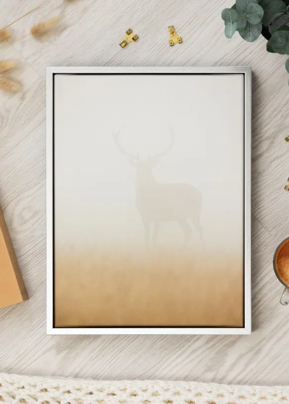 Canvasram Sussex Svart/Silver 50x50 cm