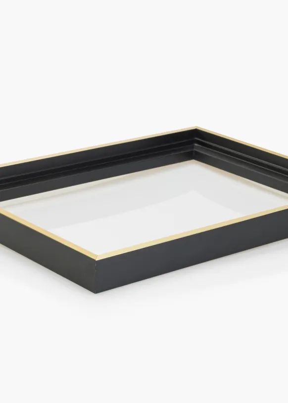 Canvasram Tacoma Svart / Guld 30x40 cm